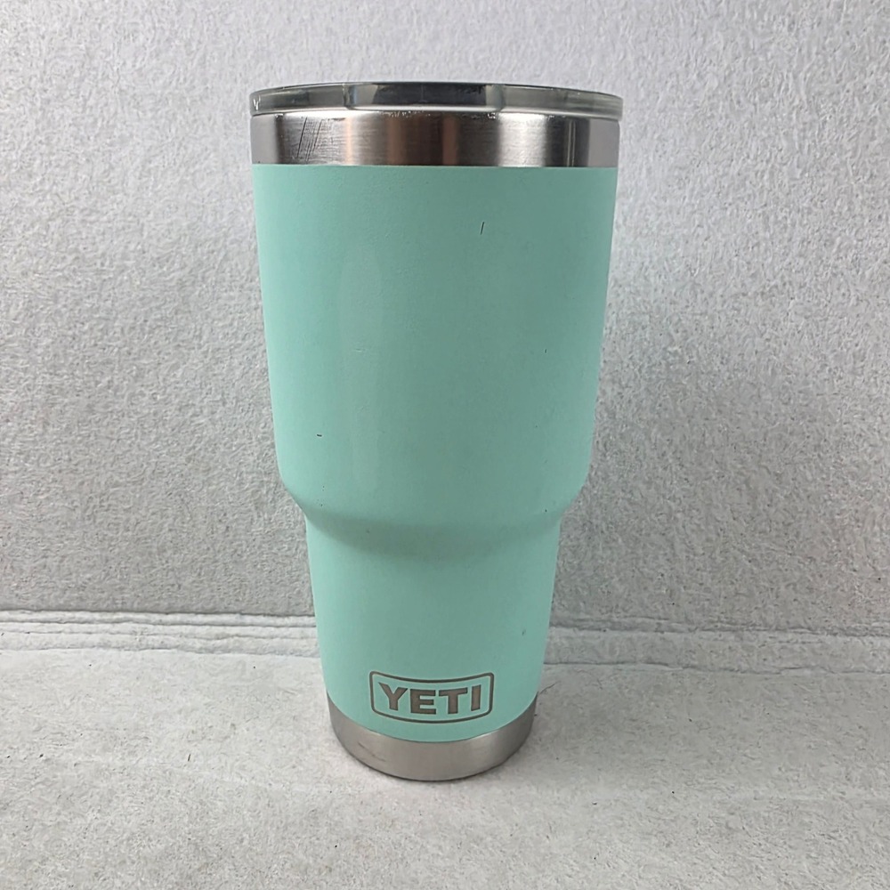 YETI Rambler 30 oz Tumbler Seafoam Green Stainless Steel MagSlider Travel Mug